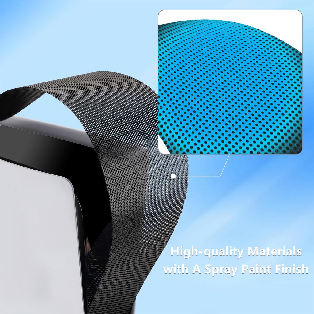 PlayVital PS5 Pro Dust Filter Silicone Plug Dustproof Accessory Port Easy Black & Set, (Includes Cover), Installation,