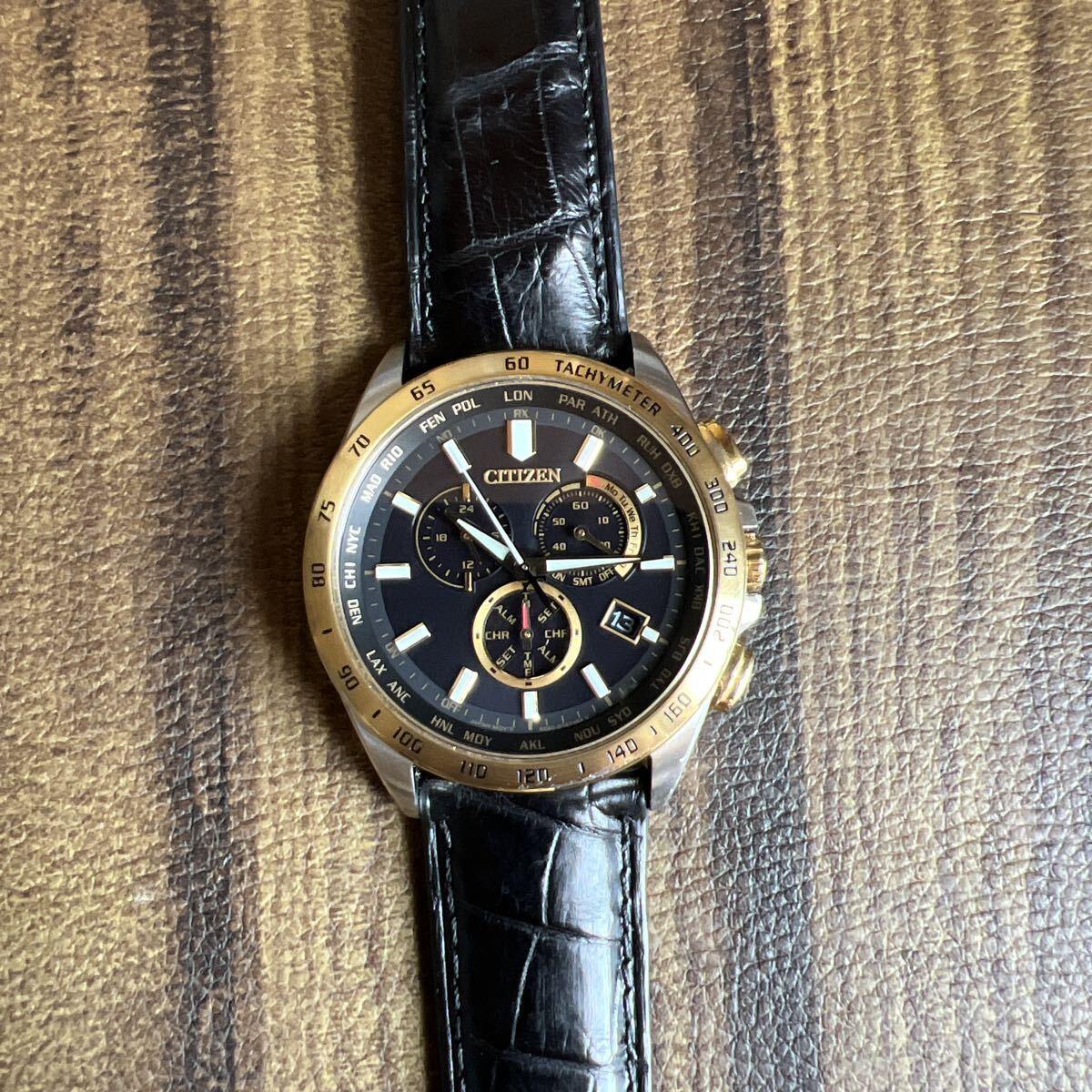 Used CITIZEN Citizen ATESSA Eco Drive Radio Solar Operating Product CB5875-97E Men s Watch