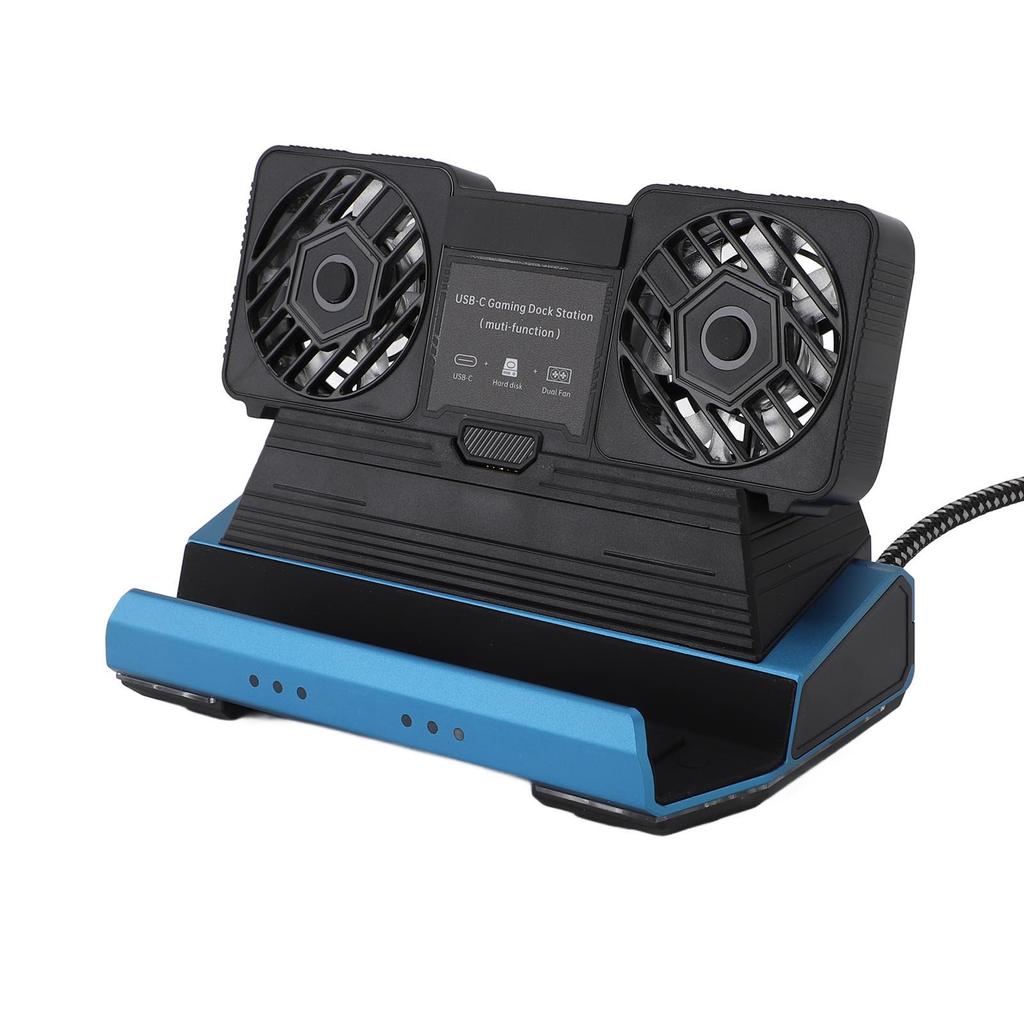 10-in-1 Dockingstation für Legion Go für MSI Claw mit abnehmbarem doppelten Lüfter 4K 60Hz Gigabit Ethernet 4 USB 3.0