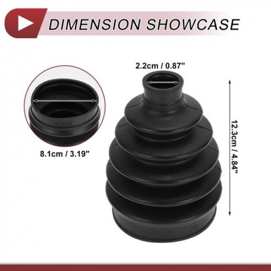 Outer CV Joint Boot Kit W/ Clamps Single for Mercedes-Benz C300 2008-2014