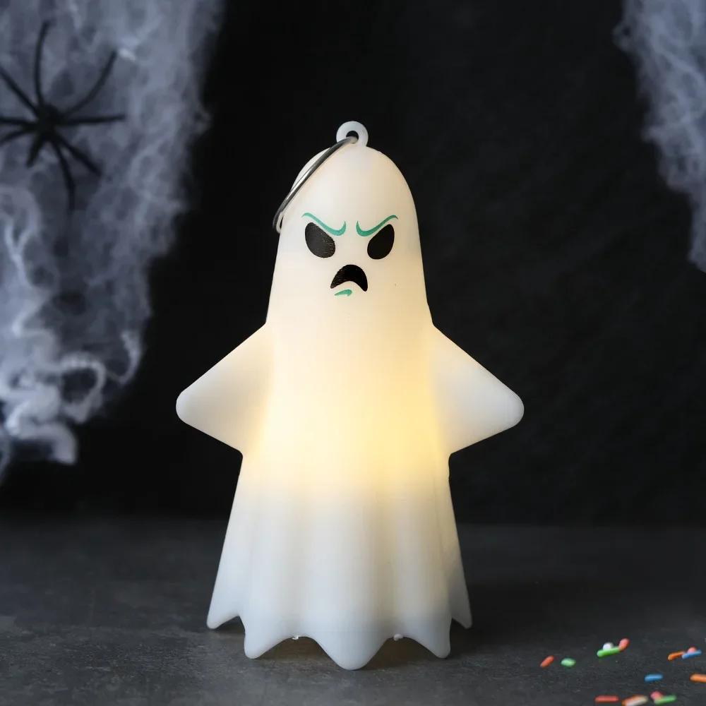 Halloween Ghost LED Light Hanging Ornament Ghost Lamp Pendant Home Table Decoration For Halloween Party Trick Or Treat Supplies
