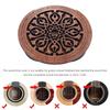 Guitar Wooden Soundhole Sound Hole Cover Block Feedback Buffer Mahogany Wood for EQ Acoustic Folk Guitars