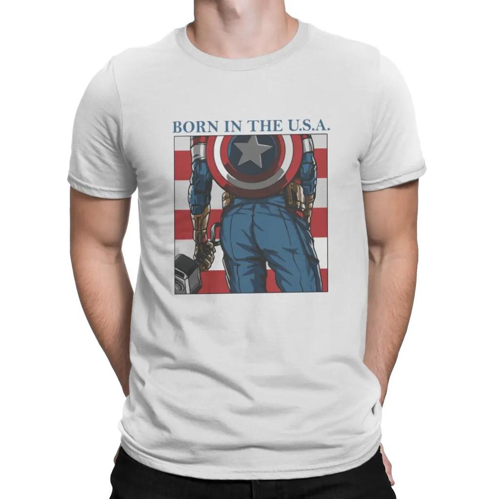 Echtes Captain America Hip Hop Geburts-T-Shirt Film Lässig Herren- und Damen-T-Shirts Locker Ärmellos Übergröße