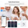 European Smart Double Socket - WiFi Remote Control with Voice and Timer