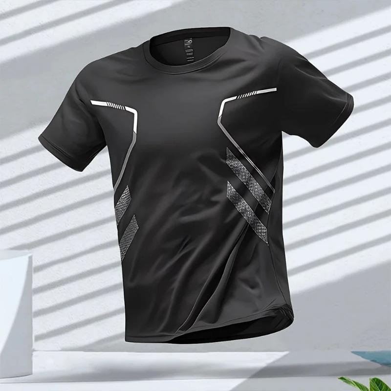 3D Print Sport Quick-dry Breathable Men T-shirt Outdoor Street Running Exercise Fitness Hiking Jersey Casual Short-sleeve Summer