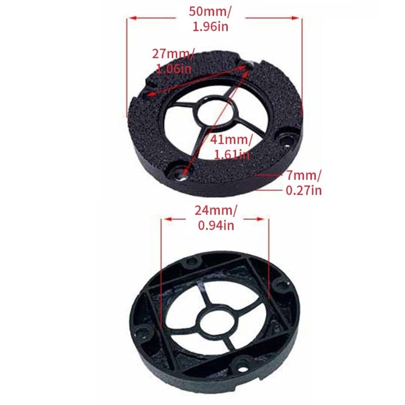 

1in 1.25Inch Tweeter Round Panel Trim Circlet for Speaker DIY Aluminum Full of Durability and Deformation Resistant