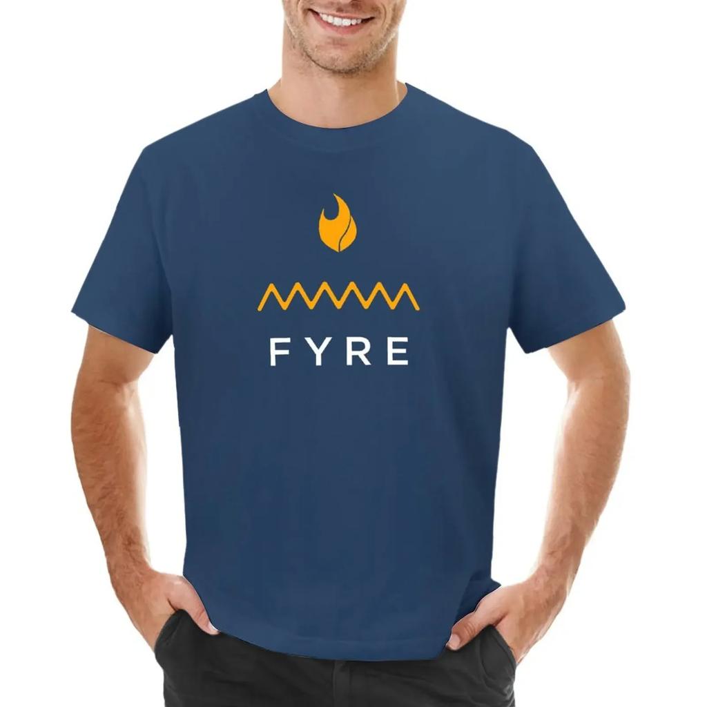 Fyre Festival Logo T-shirt summer top oversizeds quick drying plain black t shirts