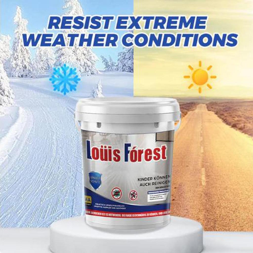 Louis Forest Epoxy Floor Paint, High-Gloss Marble Effect Waterproof Water-Based Epoxy Floor Paint (Dark Gray)