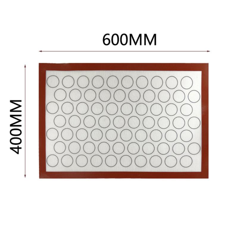 60X40cm Home Non Stick Silicone Glass Fiber Mat Baking Oven Pastry Macaron Cake Cookie Sheet Kitchen