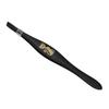 Black Stainless Steel Angled Tweezers for Eyebrow Shaping, Small Makeup Tool