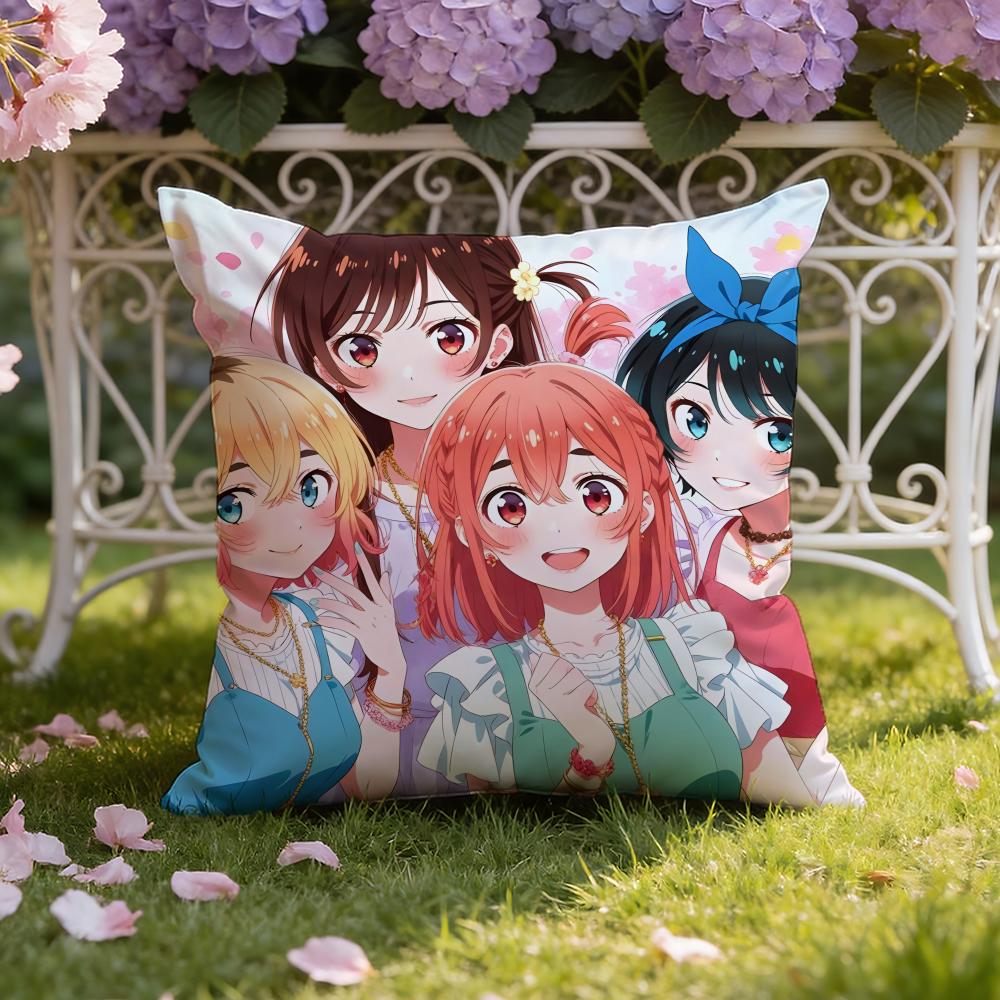 O-Okarishimasu Anime Cushion Cover Home & Car Dual-Scene Pillow Cover: Reversible for Premium Comfort