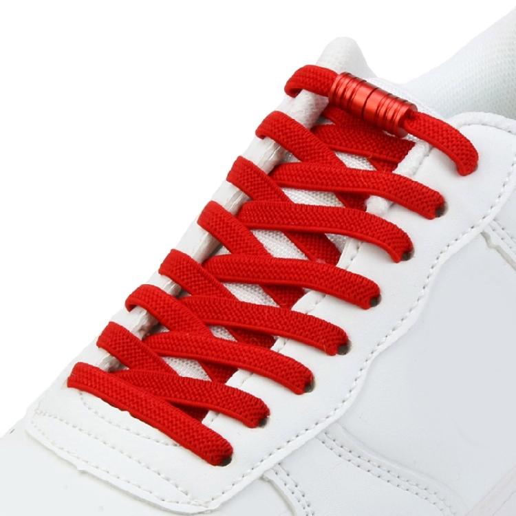 Metall-Aglets Elastische Schnürsenkel Strapazierfähig Abriebfest Schuhbänder Einfache Montage Perfekt Für Kinder Erwachsene Senioren