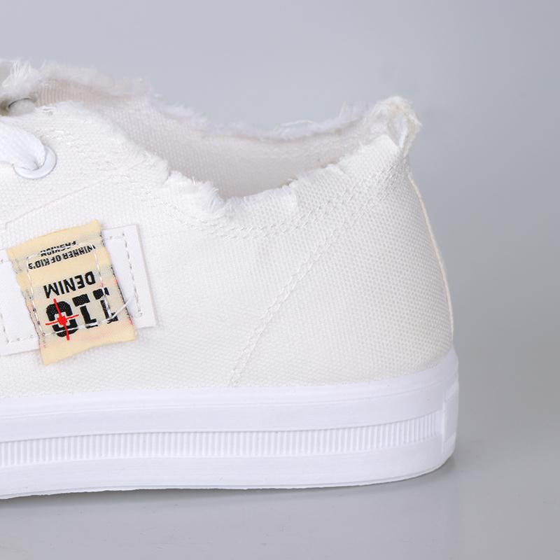 Spring Summer Women Canvas Sneaker Low Top Denim Sneakers Ladies Lace-Up Flat Canvas  Board Shoes Female Sapatos Femininos