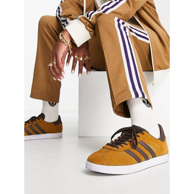 

Желтые кроссовки adidas Originals Gazelle — MUSTARD