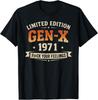 Gen X 1971 Limited Edition Retro Birthday Humor T-Shirt