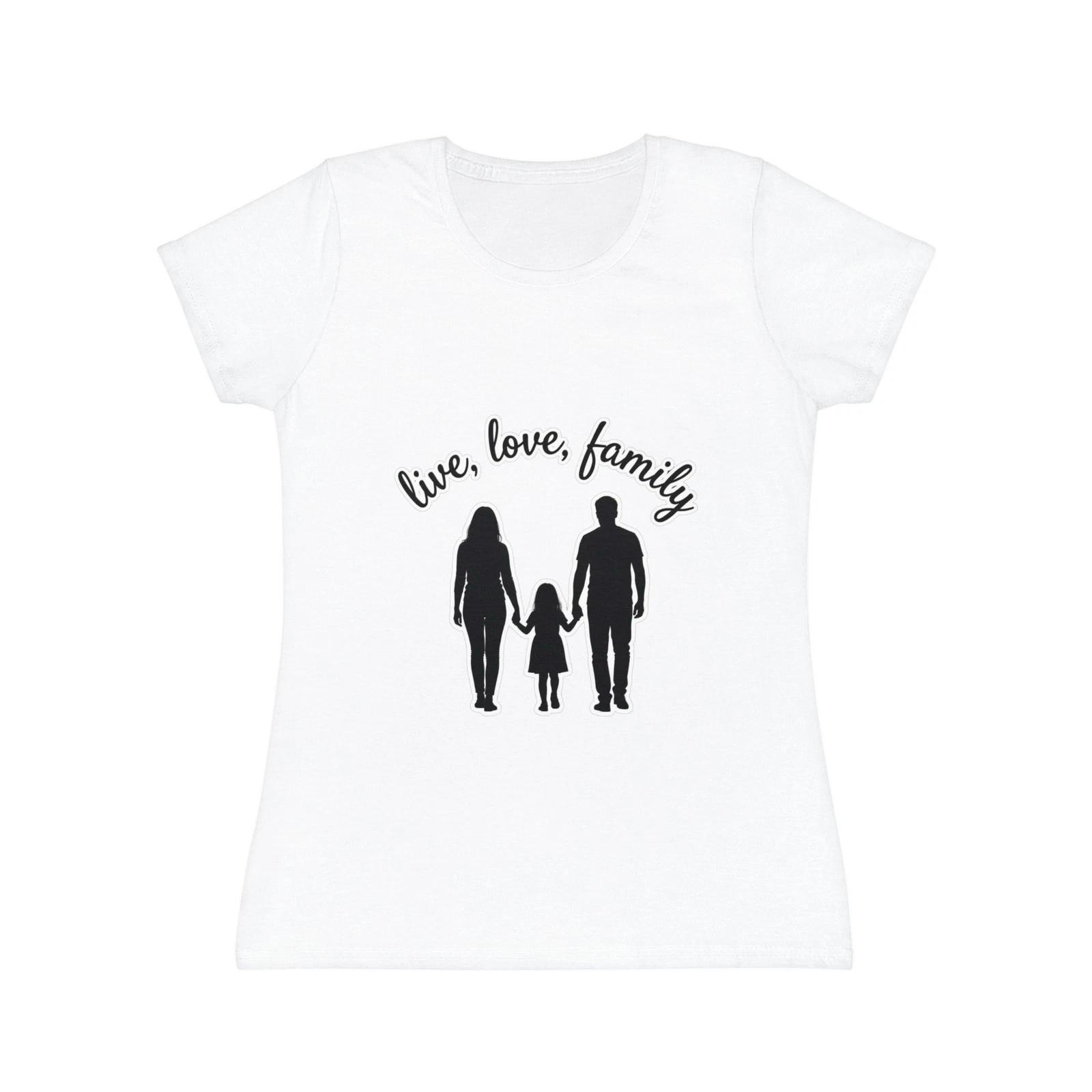 

Live Love Family silhouette T-Shirt | Mother Father , family design 3XL