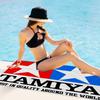 T-Tamiya Logo Bath Towel Microfiber Soft Water Absorbing Breathable For Girl Kids Decorative Cartoon Beach Towel