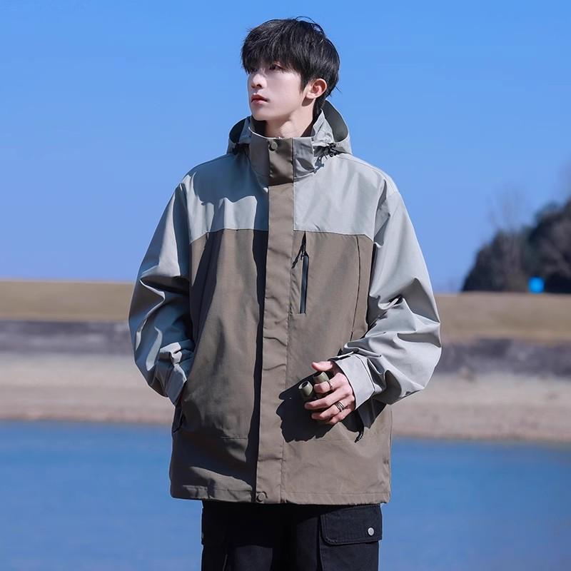 

Jacket three-in-one real punch jacket for men and women, new couples, waterproof outdoor three-proof mountaineering suit in spring and autumn S