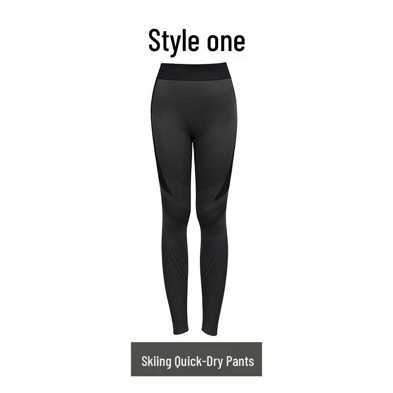 Unisex Quick-Dry Thermal Ski Base Layer Set for Autumn/Winter M/42-44