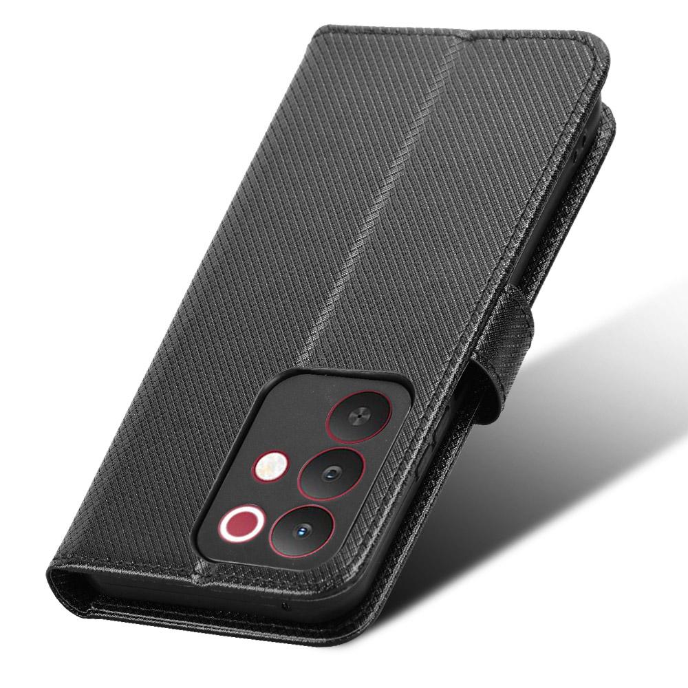 Für Realme C85 Pro 4G Leder Wallet Hülle mit Band Diamantstruktur Handyhülle