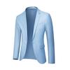 2Pcs/Set Suit Solid Lapel Long Sleeve Men Color Long Pants Set