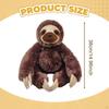 Three Toed Sloth Figure Stuffed Animal Doll, Soft Huggable 38cm Toy for Festival Room,