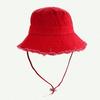 New Fashionable Style Bucket Hat Sun Resistant Adjustable Fisherman Cap Fringed Solid Color Summer Sunshade Hat Four Seasons