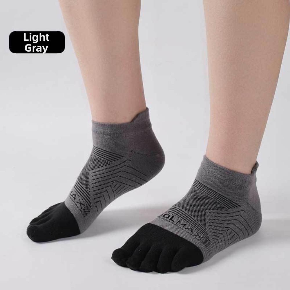 Sweat-Absorbent Five Finger Socks Breathable Ankle Socks Soft Sports Socks  For Men Women