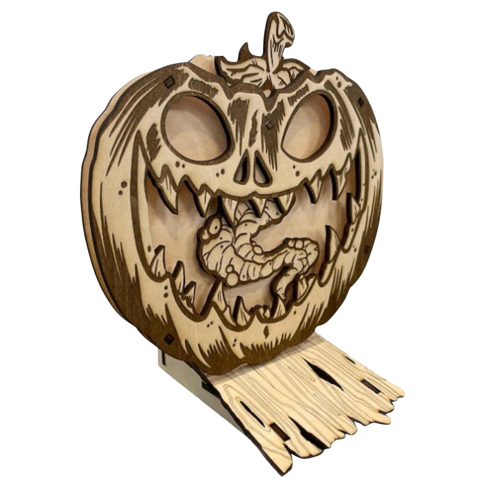 

Хэллоуин Качающаяся Тыква И Деревянные Украшения – Праздничный Набор Настольных Украшений для Вечеринки на Хэллоуин One Size