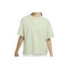 Letter Print Short Sleeve Round Neck T-Shirt Women Tops Melon-Green DM7904-343