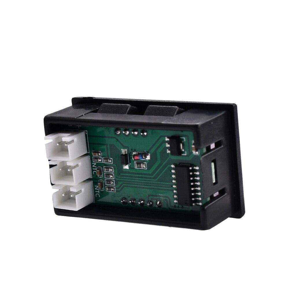 DC4 to 30V 1m Digital Single Voltmeter and Thermometer Temperature Sensor Detector with NTC 10K 3950 Probe Tester Gauge