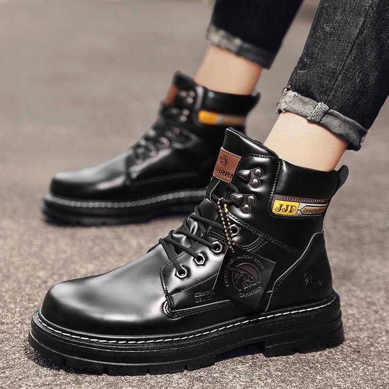 

Martin Boots Men s High-Top Big-Toed Men s Shoes Autumn and Winter 2024 New British Wind Motorcycle Cargo Boots Men s Height 39