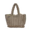 Plush Large Women's Tote Bag - Stylish, Versatile Single Shoulder Handbag for Autumn/Winter.