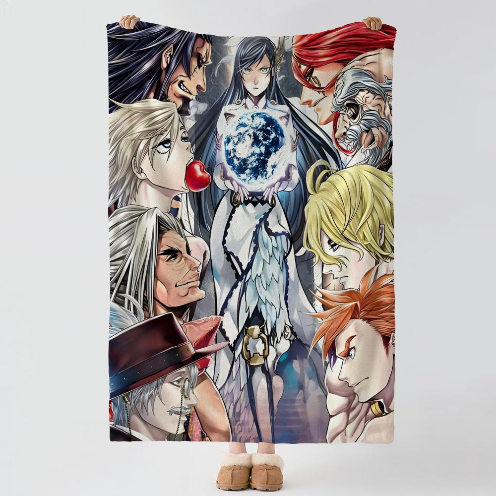 anime R-Record of Ragnarok-k Throw Thick Comfort Flannel Quilt, Multi-scene Use Indoor Outdoor Daily Nap