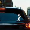 Dachshund Heart Shape Silhouette Vinyl Sticker For Car, Truck, Laptop, 6 Inch/15.3cm White Reflective Carving Decal, Stickers, Wall Decal, Vinyl Decal