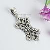 Handmade 925 Sterling Silver Puffy Bead Pendant, Artisan Design Pendant