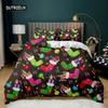 Christmas Duvet Cover Merry Christmas Tree Stockings Green Background Twin Bedding Set Double Queen King Polyester Qulit Cover