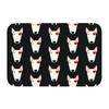 Starry Night Oil Painting Bull Terrier Carpet Mat Anti-Slip Rubber Backing Rug for Pet Lover Home Decoration Artistic Anime Rug