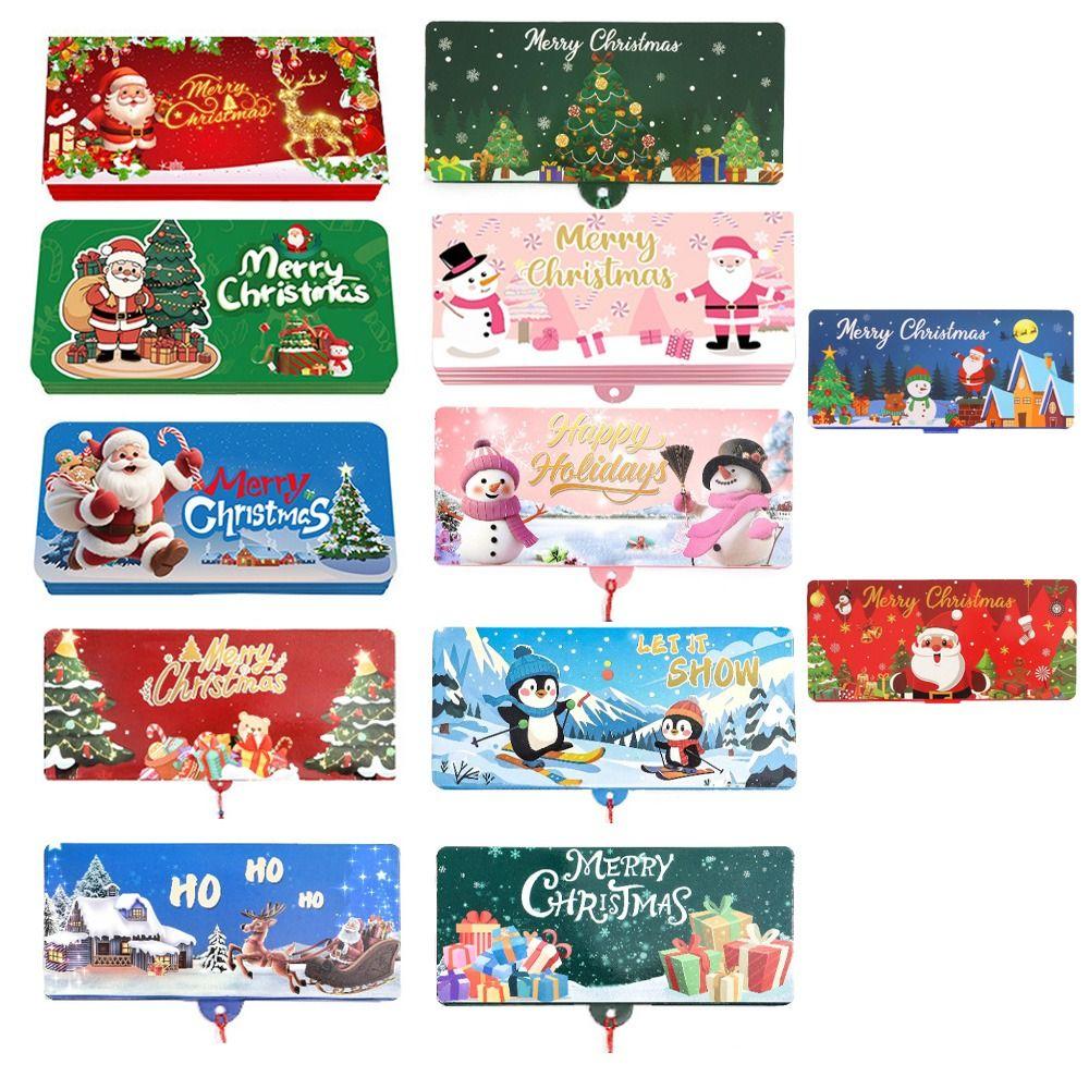 Santa Claus Folding Card Envelope 10Card Positions Christmas Decorations  Party Gifts