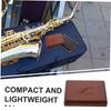 NUOLUX Alto Saxophone Reed Case, Water-Resistant, Scratch-Resistant, Wear-Resistant, Universal Fit for Oboe and Clarinet, Sleek Wood Grain Finish,