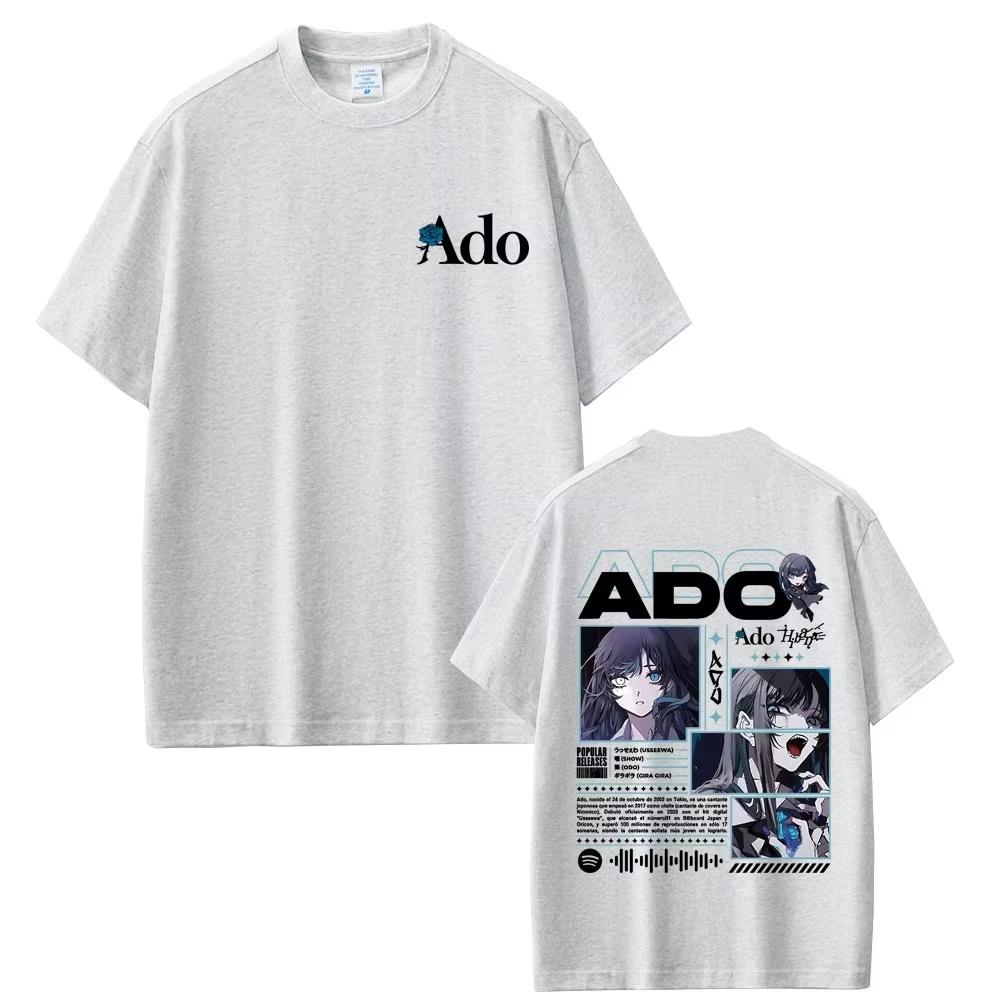 Ado World Tour 2025 Hibana T-shirt Male Fashion Casual Soft Cotton T Shirt Men Women Fashion Japanese Style Short Sleeve Tshirts