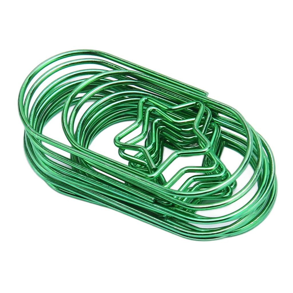 40PCS Star Paper Clips Bright Color Rust Proof Coating Portable Lightweight for Home
