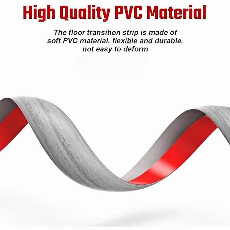 1PC 1mx3.5cm PVC Floor Joint Decorative Strip, Transition Strip from Carpet To Tile Floor, Wear-resistant and Machinable Flat