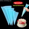 Silikon Welt 4 Stück Küchenhelfer Spritzbeutel DIY Kuchen Dekoration Lebensmittelqualität EVA Backzubehör Wiederverwendbare Spritzbeutel