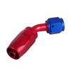 Fuel Line Hose End, AN6 Racing /Fuel Line Hose End Swivel Male Fitting Adapter Blue Red Color (AN645°) Cooler