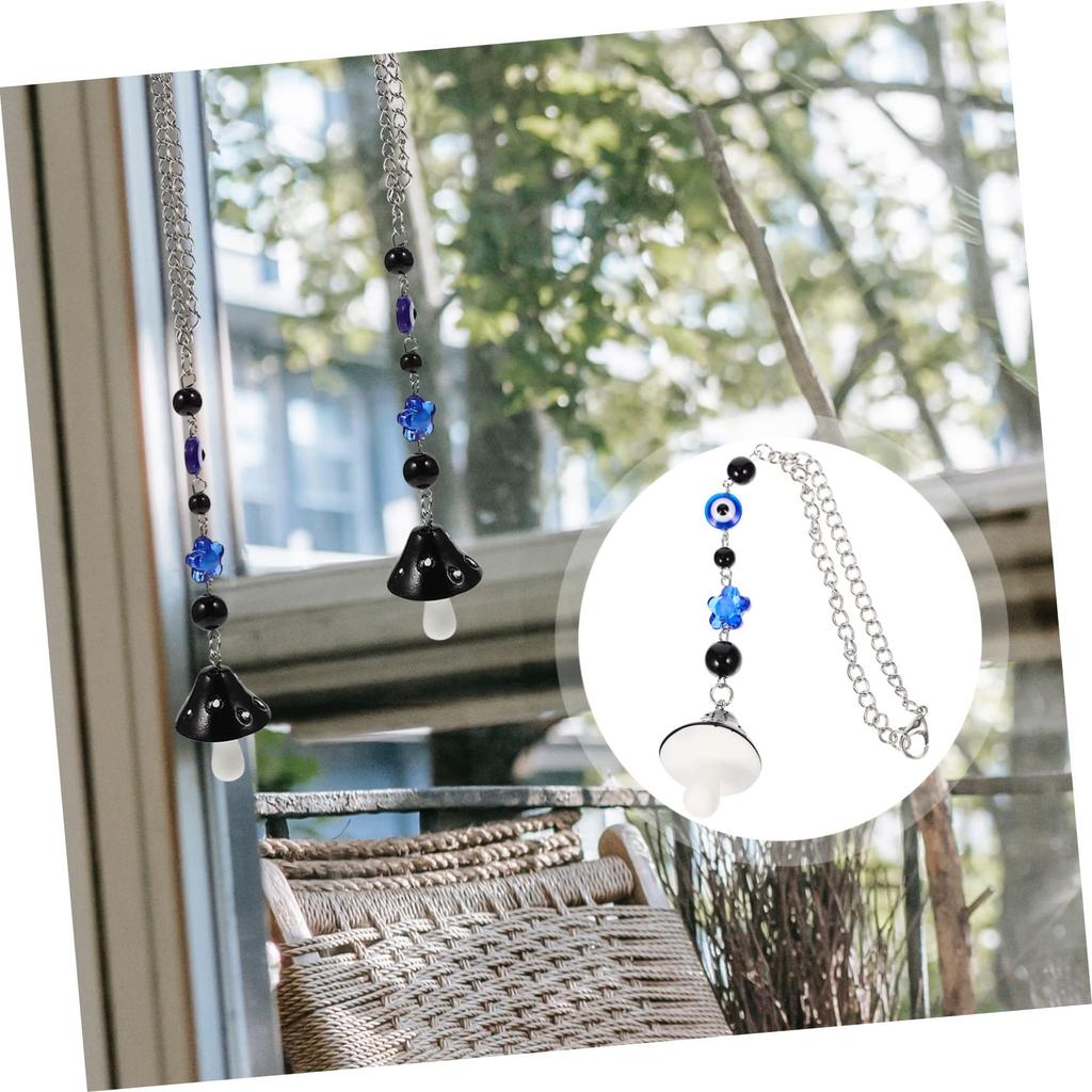 VICASKY 2pcs Mushroom Ornaments Natation Accelios Mushroom Pendant Home Accessories Fan Parts and Accessories