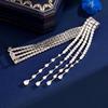 High-End Vintage Rhinestone Tassel Brooch – Elegant Shoulder Pin Coat Accessory