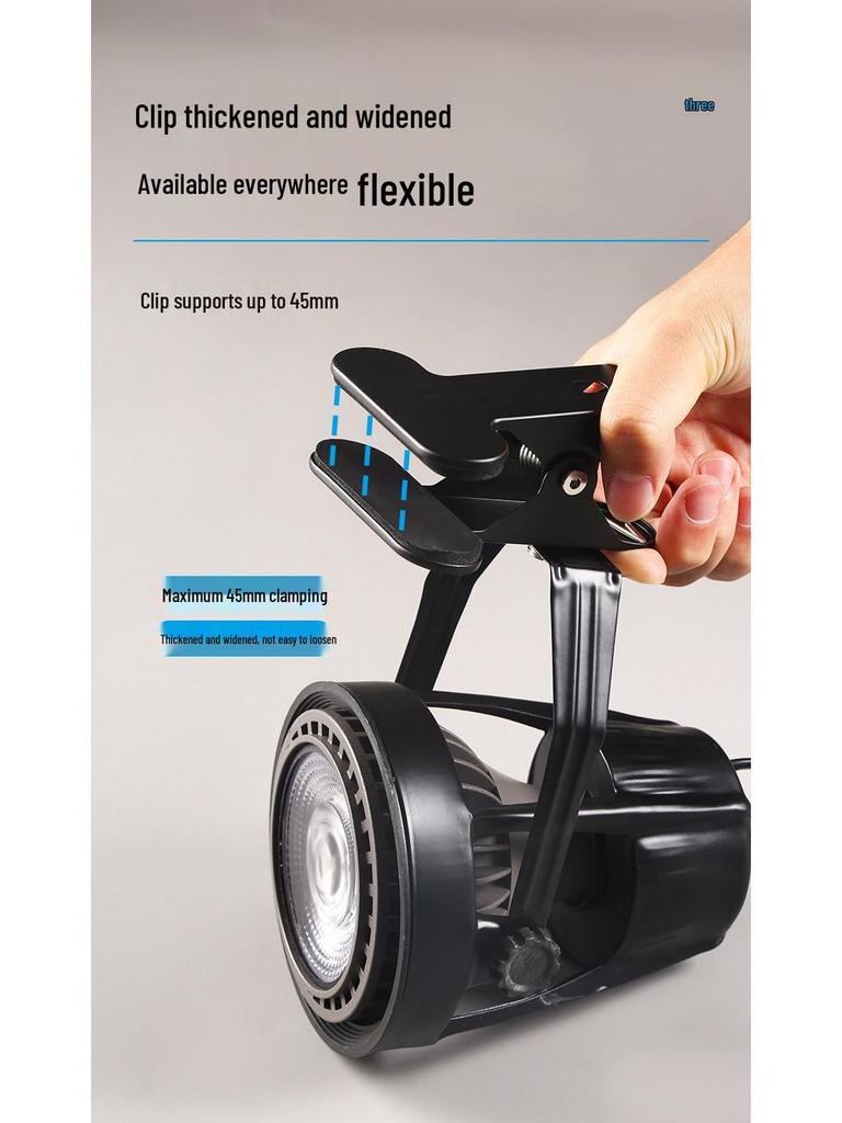 LED Clip-on Super Bright Spotlight for Weddings & Exhibitions – Plug-in, No Wiring Required, Perfect for Display Boards & Market Stalls