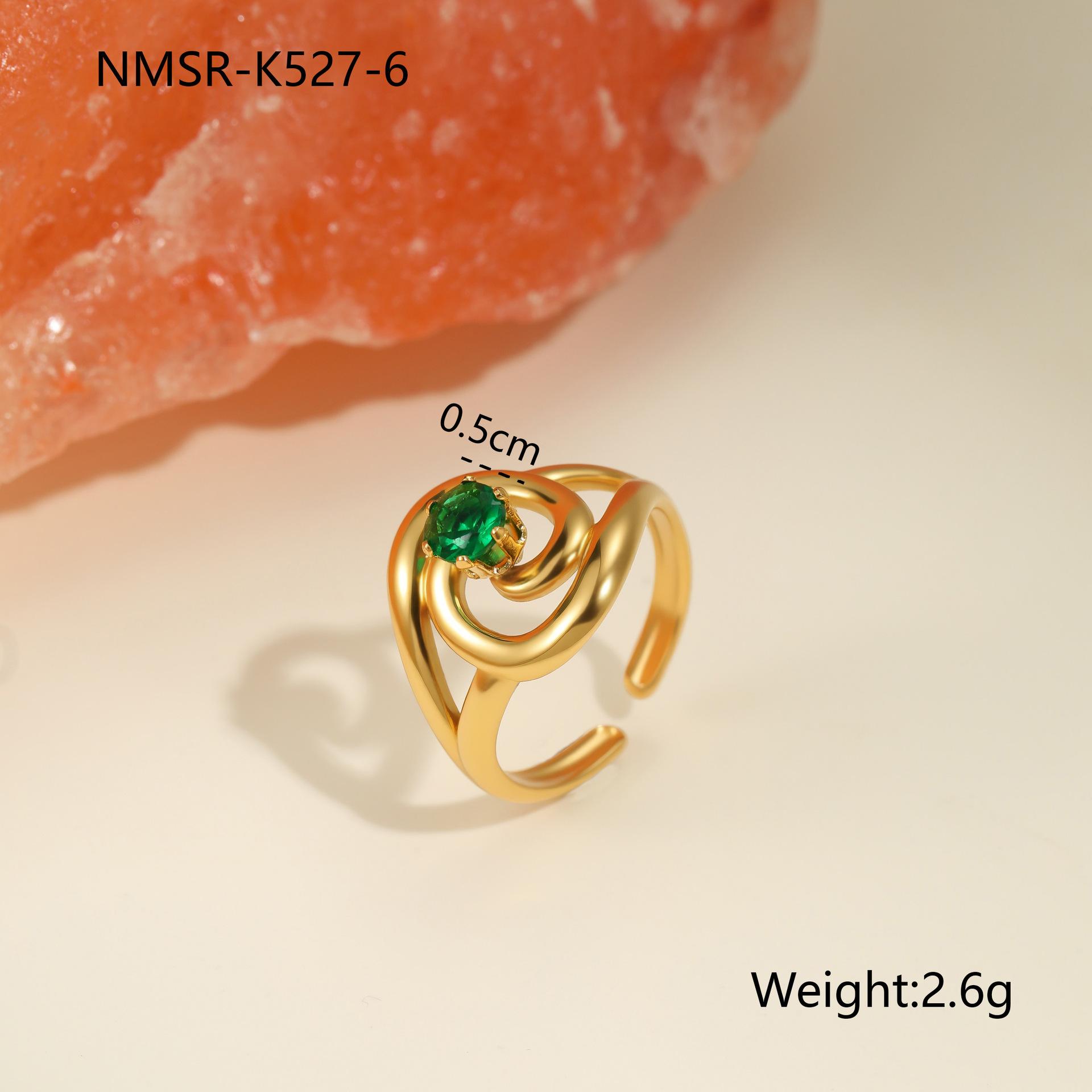 GEMCHIC Women s Geometric Open Ring Gold Plated Stainless Steel Fashion Jewelry