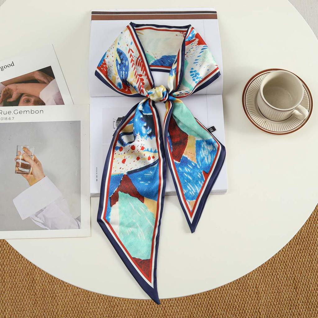 Trendy Silk-Like Ribbon Headband & Scarf: Multi-functional Hair Tie, Headscarf, Waistband - Hot Fashion Item